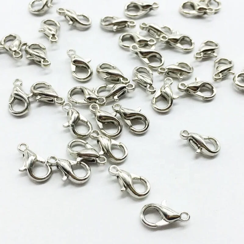 1000pcs/lot Wholesale 10mm Brass Gold Lobster Claw/Clasp zinc Alloy Necklace or Bracelet Clasp NICKLE FREE