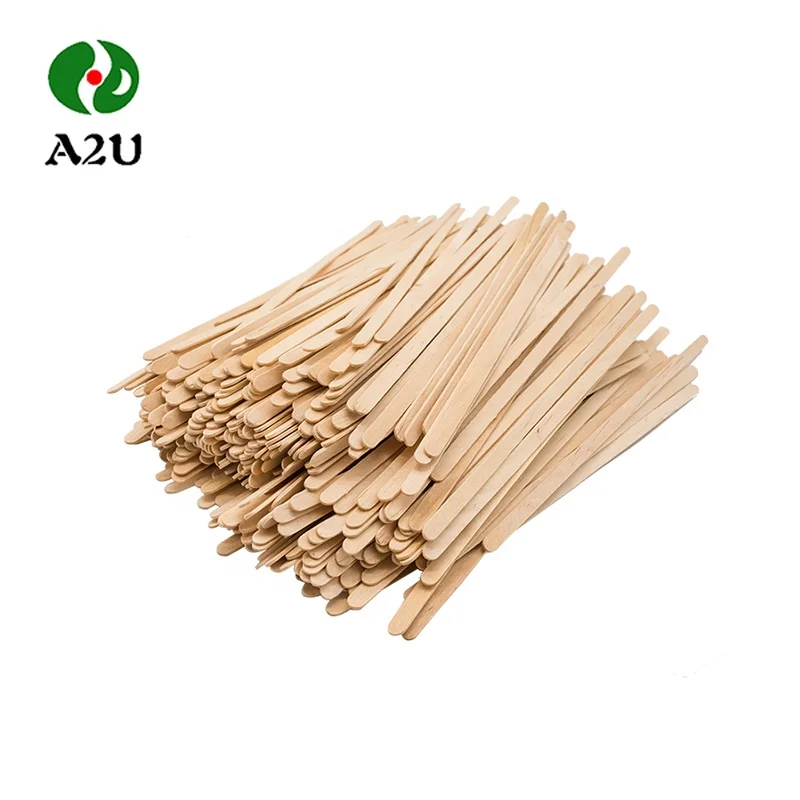Individually Wrapped Wooden Coffee And Tea Making Tools Stir Sticks