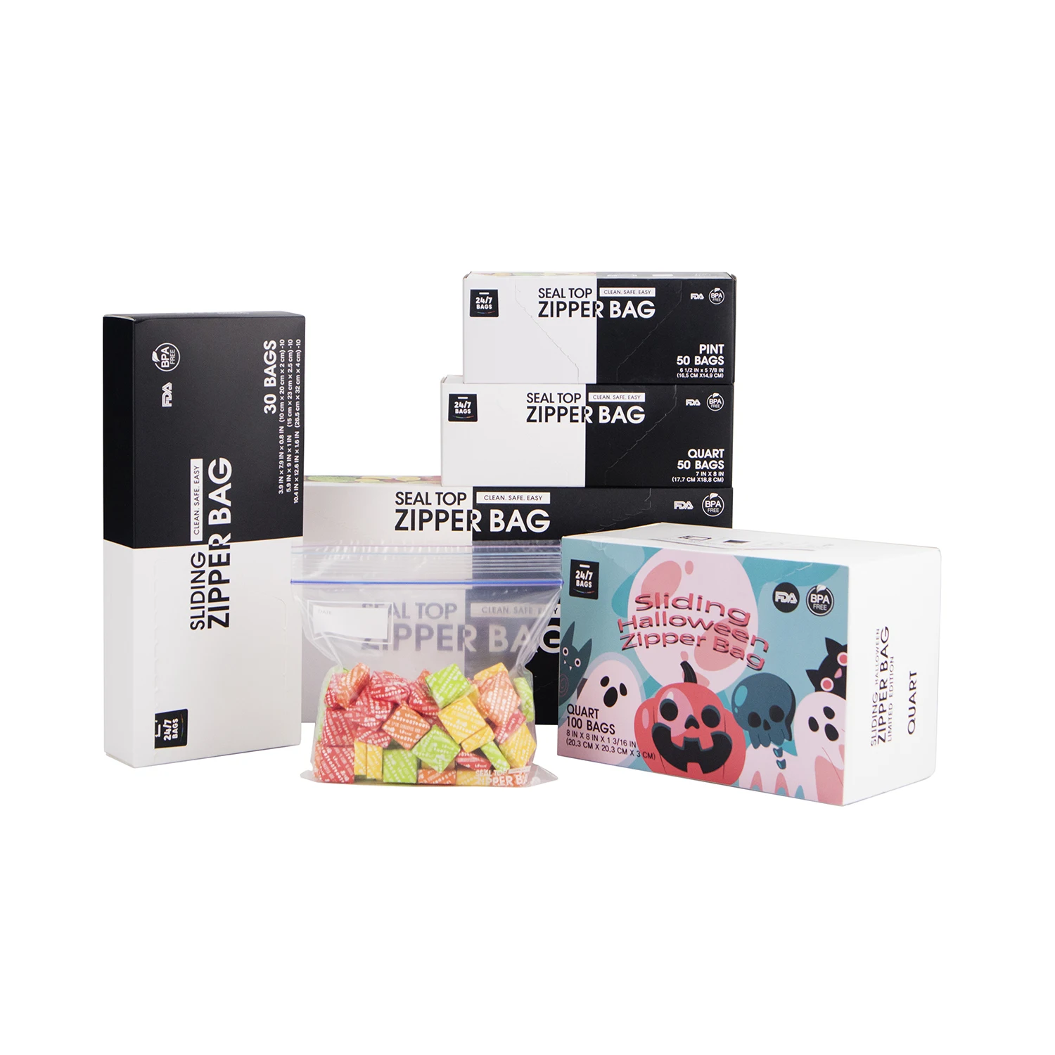 Extra Small Cheap Reusable Plastic Ziplock Freezer Polythene Snack Zip Lock Pouch Bags For Food