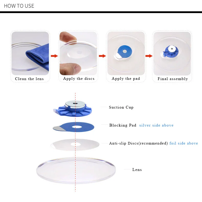 Для чистки линз блокирующая панель D-1915 дешевые объектив блокирования подушки оптическое лабораторное детали очков противоскользящая наклейка водонепроницаемый коврик
