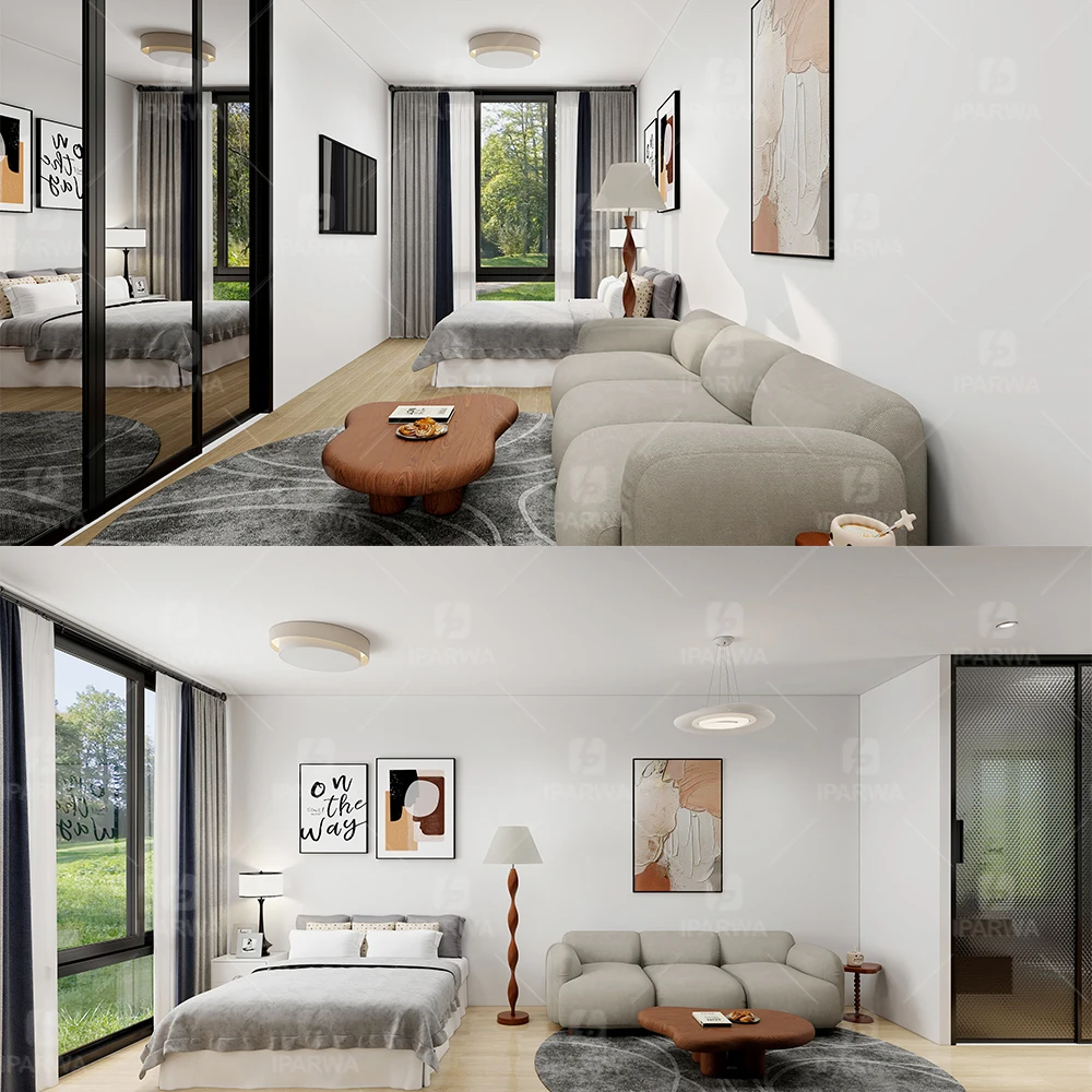 Easy Install The Low Cost Prefabricated Home Luxury Villa 2 Storey Flat Pack Modular Container