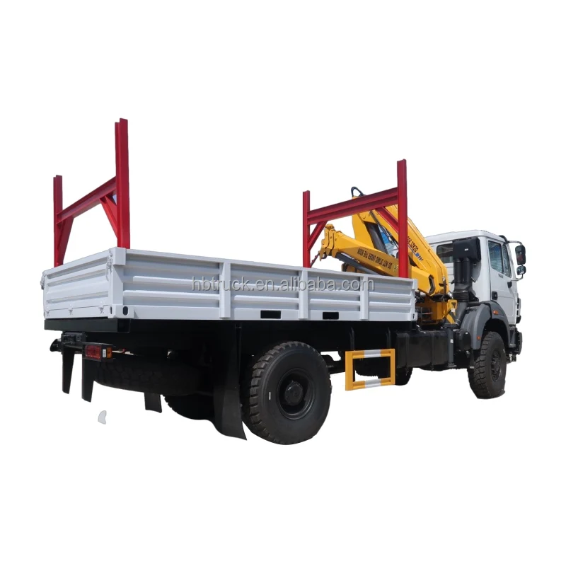 Customized Sinotruk beiben 4x4 log wood timber forest logging carrier transport truck vehicle for sale