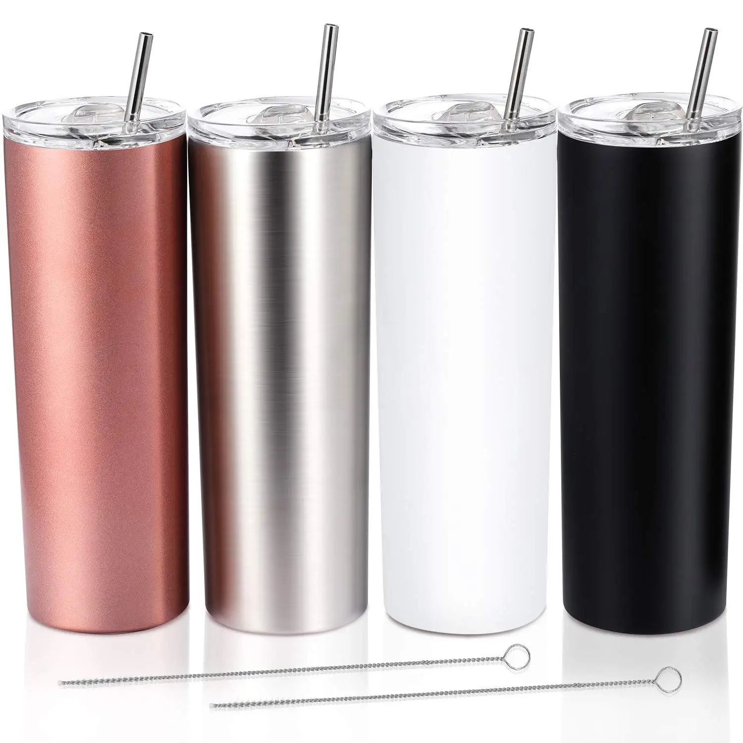 
24OZ Travel Vacuum Insulated Stainless Steel Tumbler Wholesale With Plastic Lid 