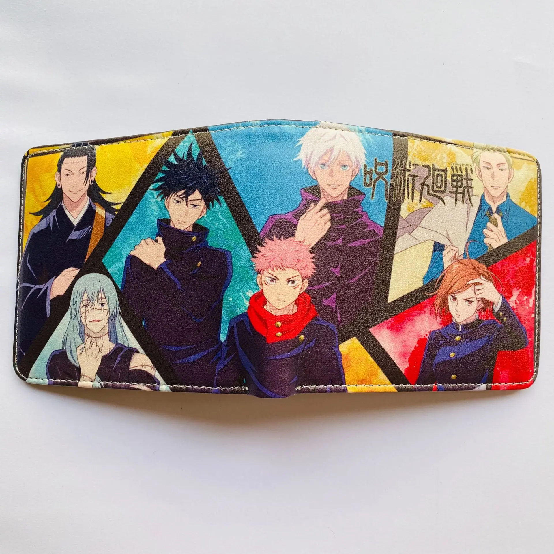 40 Color Short PU Leather Wallet for The fans of Anime Jujutsu Kaisen Fans as Gifts