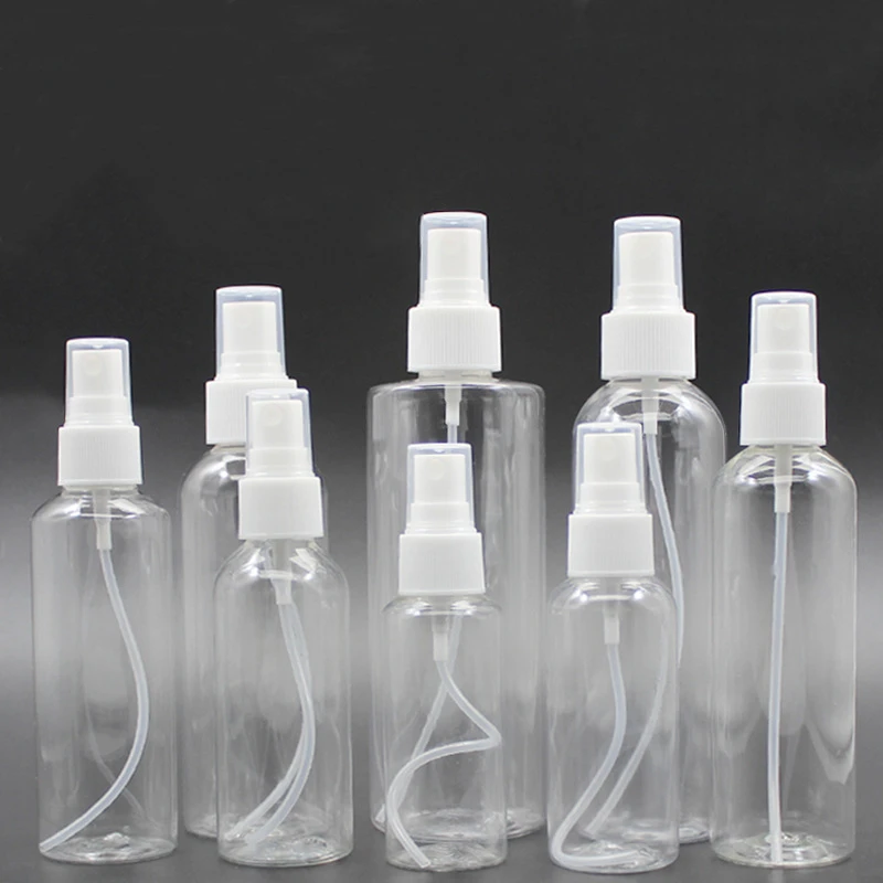 30ml 50ml 60ml 100ml 120m Transparent Mist Toning Water Perfume Spray Bottle PET Bottle