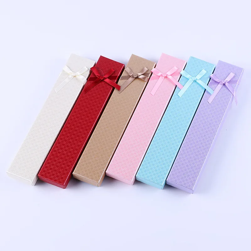 AMIEE Jewelry Spot Paper Earrings Necklace Bracelet  Six Colors Mixed Batch Jewelry Box for Women Gift