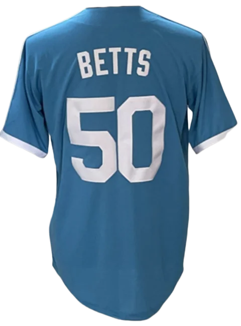 Throw-back Light Blue Stitched American Baseball Jersey 17  Shohei Ohtani 18 Yamamoto 50 Betts 5 Freeman 42 Robinson