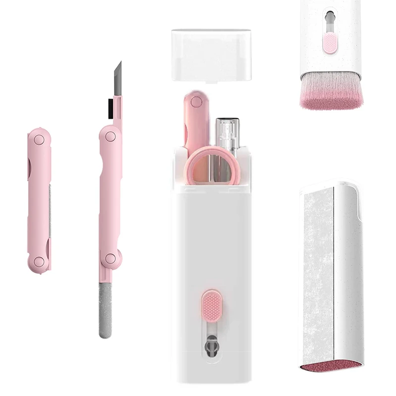 7 In 1 Computer Keyboard Cleaner Brush Kit Earphone Cleaning Pen For Headset Keyboard Cleaning Tools Cleaner Keycap Kit