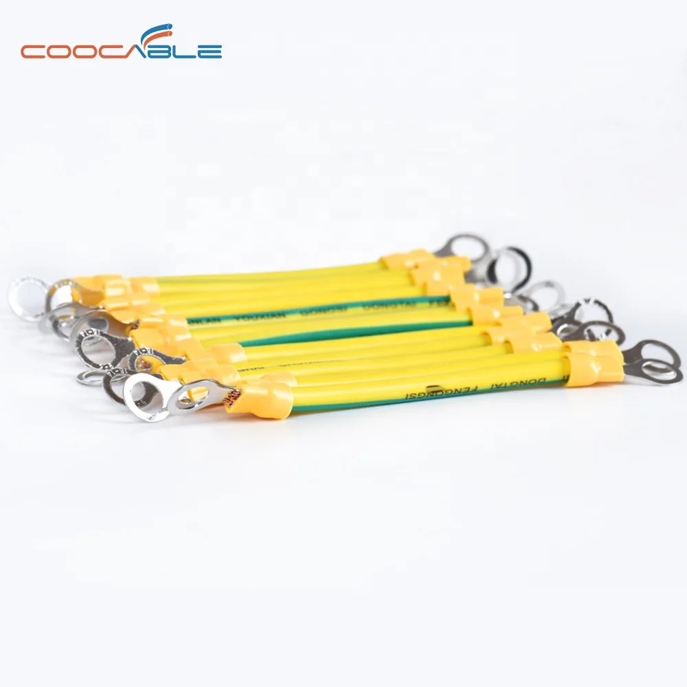 Earth Yellow Green Wire Copper Ground Earth Cable 35mm2 35mm 50mm Electrical Wire Copper Core PVC Insulation