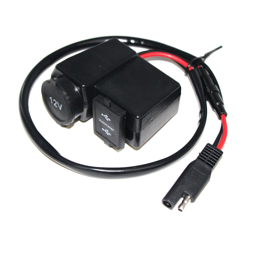 Waterproof 5V 2.4V Usb 12V 24V 18W 2Usb Motor Mobile Phone Battery Motorcycle Vehicle Boat Truck Marine Dual Socket Car Charger