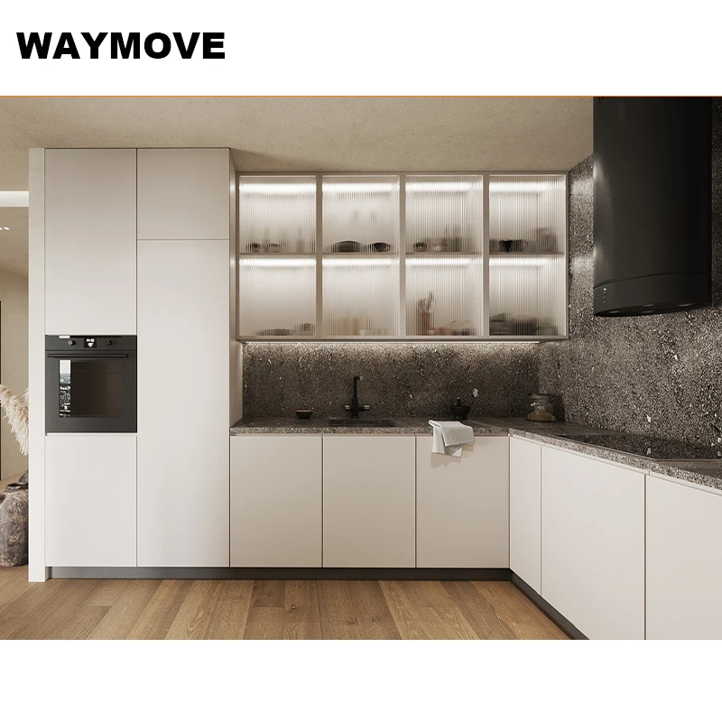 WAYMOVE современные кухонные шкафы ресторанное кухонное оборудование с современной раковиной