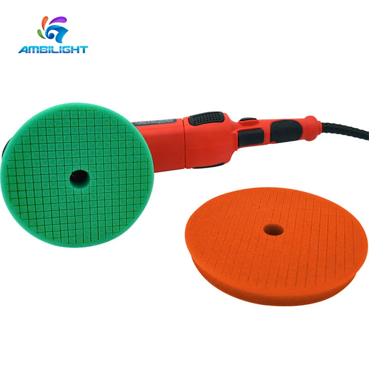 Factory Direct Wholesale Grid Foam Buffing Pads Car Detailing Sponge Polishing Pad for DA RO GA Polisher