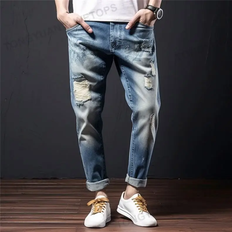 Men Trousers Wholesale Customized  Men Jeans Hemp Organic Cotton Men Jeans Plus Size Pants Jeans
