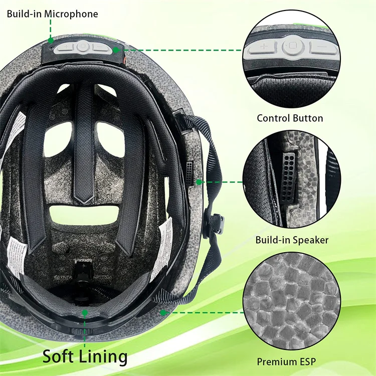 oem high quality Smart4u uruban unirvasal scooter  speaker voice navigation safety head gear  smart helmet