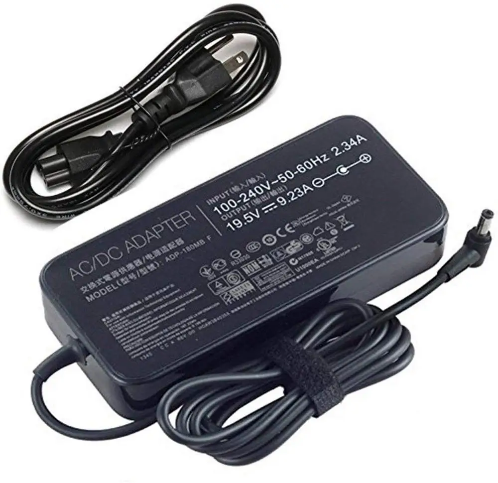 szhyon New 19.5V 9.23A 180W Laptop Charger ADP-180MB F FA180PM111 AC Power Adapter compatible with Asus ROG G75 G75VW G75VX GL5