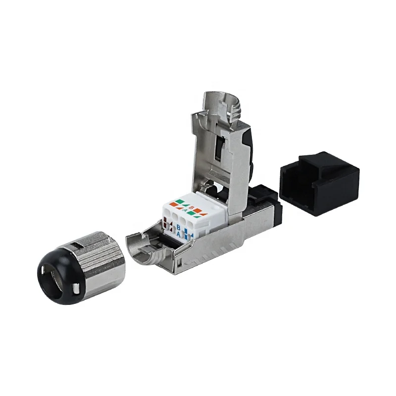 RJ45 8P8C Shielded Connector Network Plug Cat6a Termination Plug