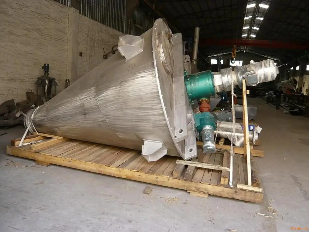 Conical twin screw mixer/vertical ribbon mixer/ food chemical powder and liquid mixing blender