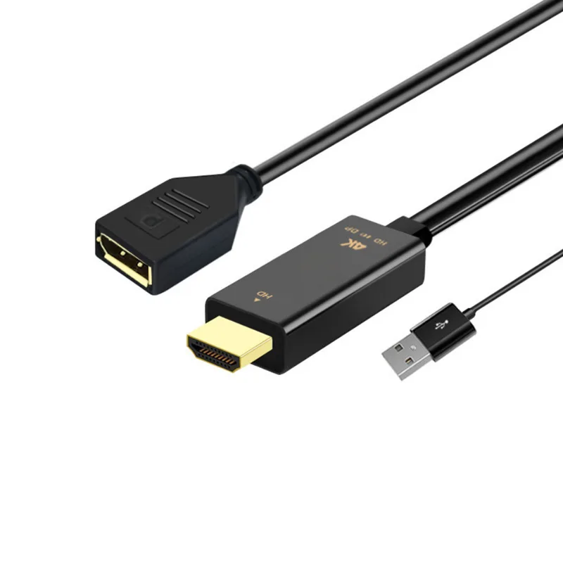 HDMI2.0b male connector to DP 1.4 female connect Line 4 k60hz/HDCP2.3 HDMI to DP HDMI T O D