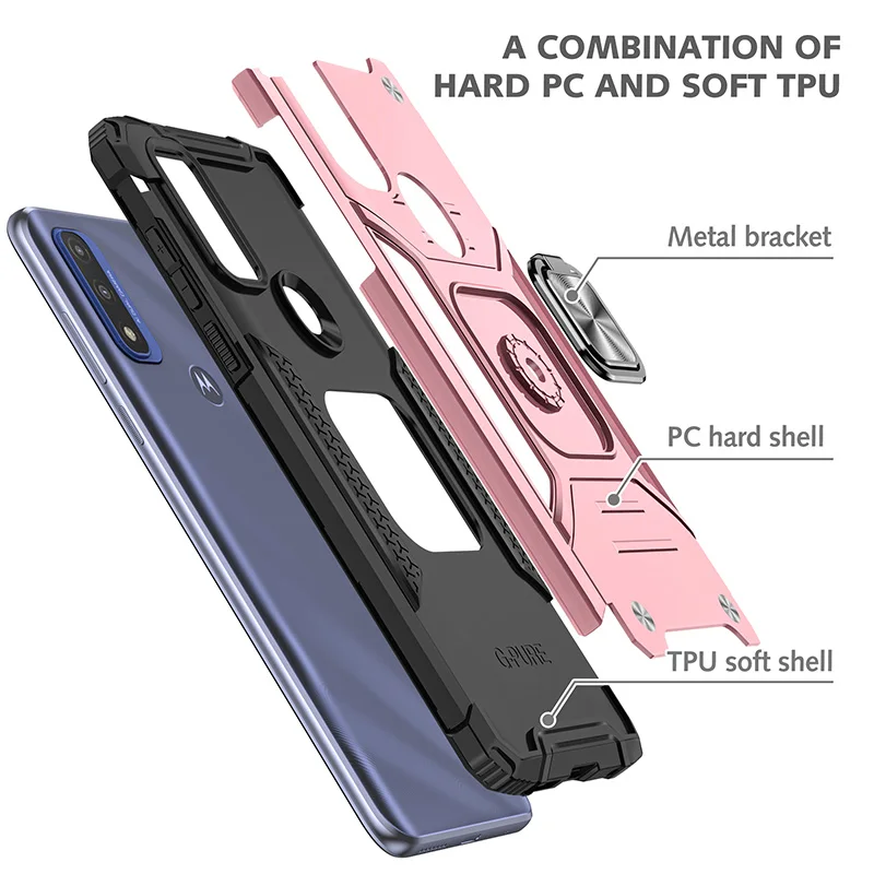 Luxury newest mobile accessories cell phone case for motorola moto g pure kickstand phone back cover for Moto G Power 2022