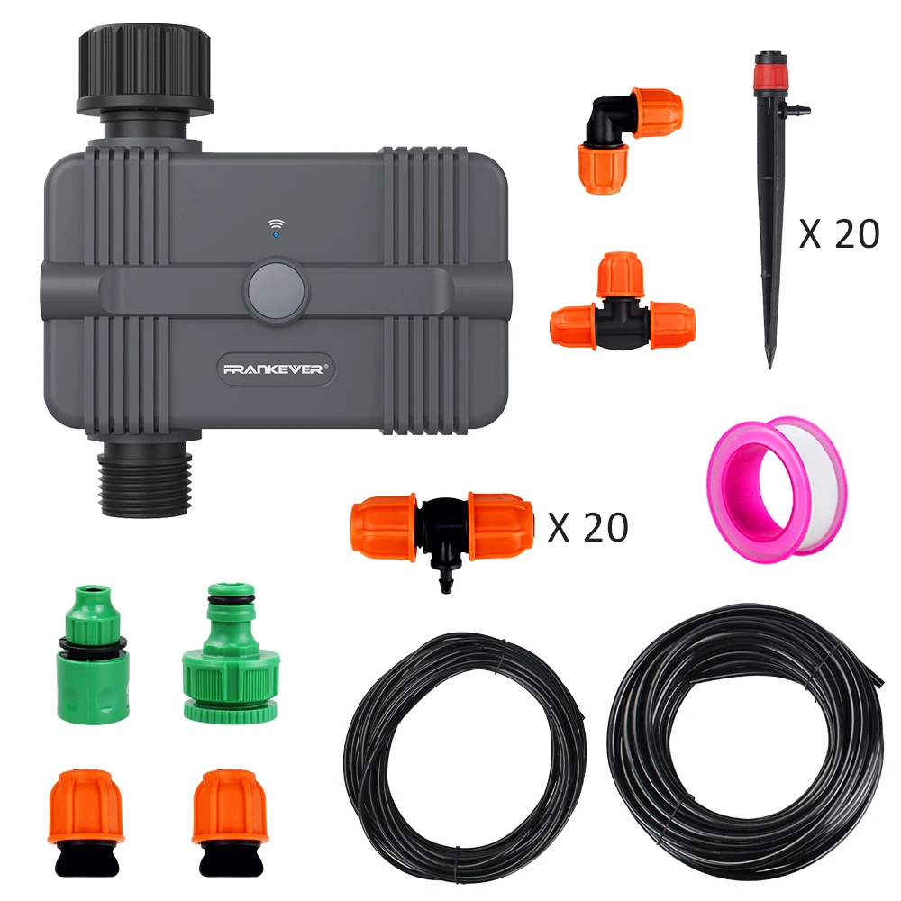 Automatic Garden Wifi Smart Water Timer Controller Sprinkler DIY Micro Drip irrigation Watering kit