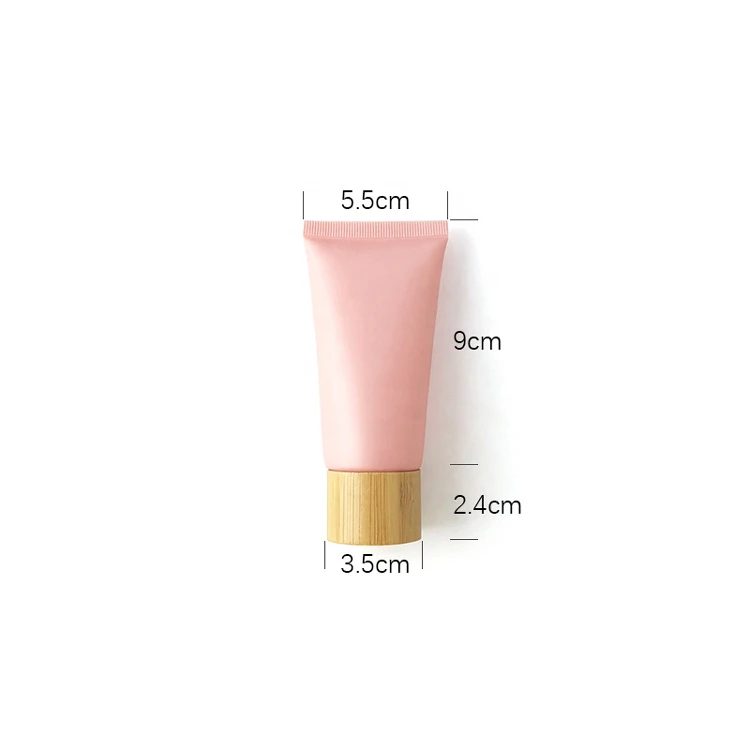 50ml matte pink packing Plastic hand Cream tube 50g frosted Makeup skin Body Lotion Facial Cleansing Cosmetic squeeze Tube