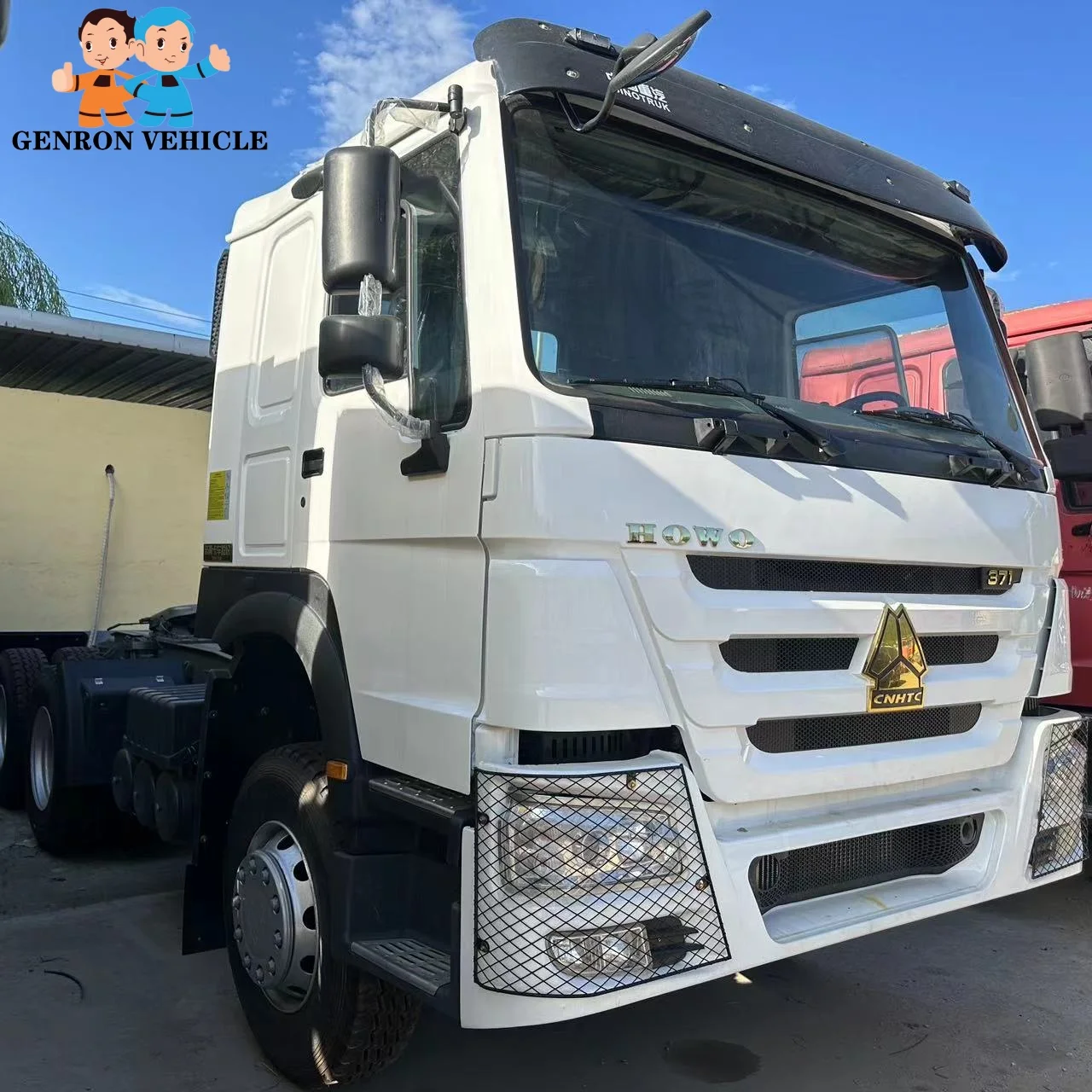 Sinotruk Howo used second hand 10 tires 6x4 371HP Euro 2 tractor truck with maintenance parts