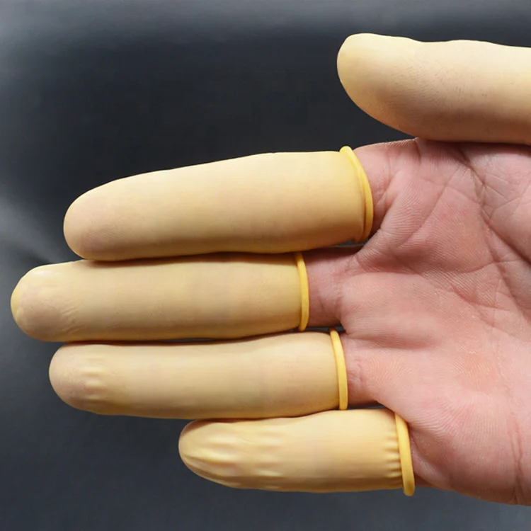 High Quality Anti-slip Finger Cot ESD Antistatic Rubber Latex Powder-free Cots