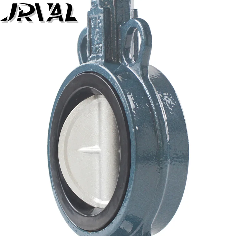 Manual Valves Ductile Iron Soft Seal Gear Worm  Wafer Type Butterfly Valve