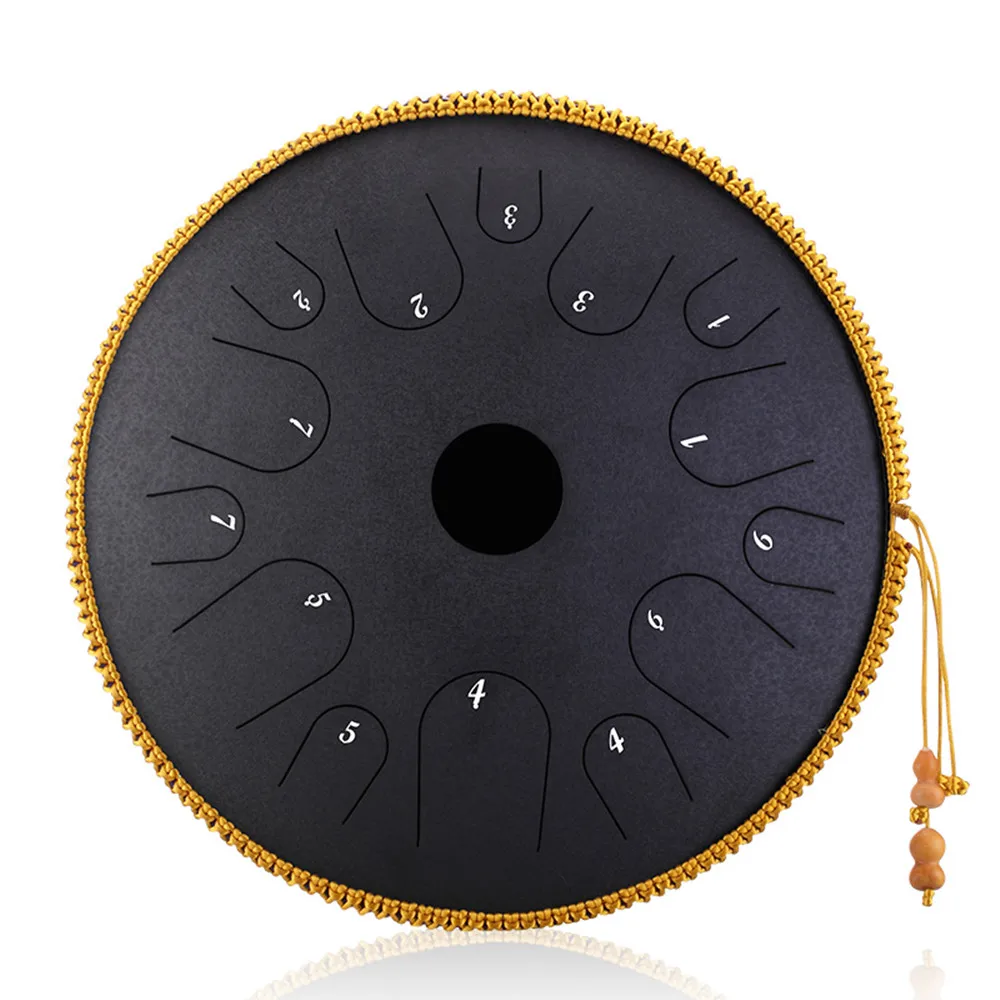 Professional Pure Copper Tongue Drum 14 Notes 14 Inches, hangpan drum steel , handpan drum, blue
