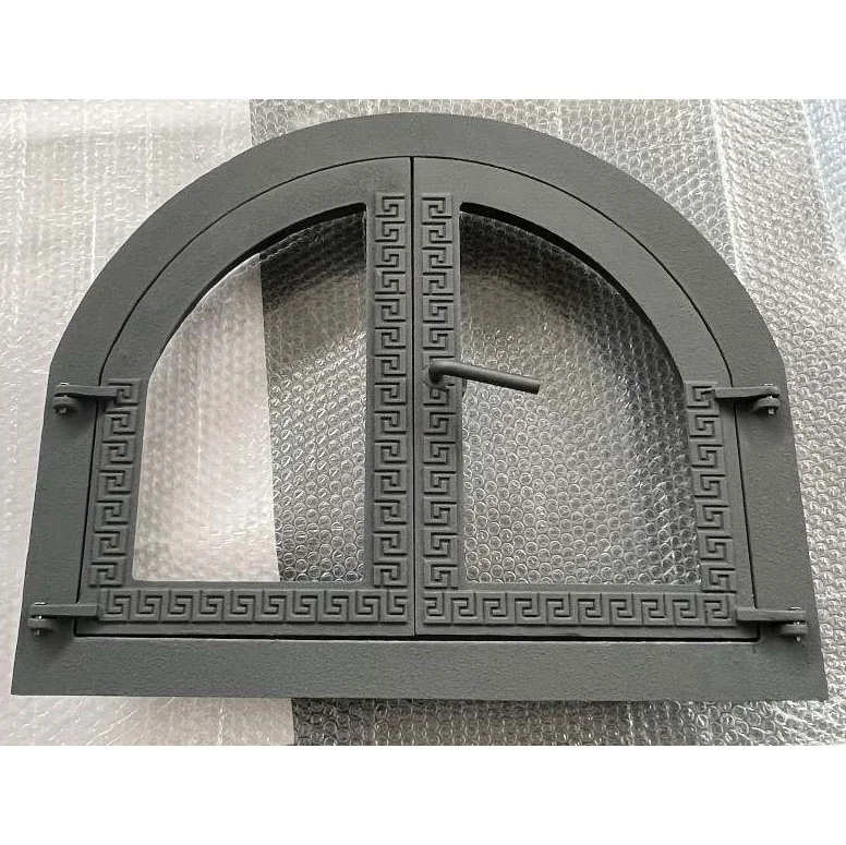 Cast iron outdoor fireplace door wood burning stove door