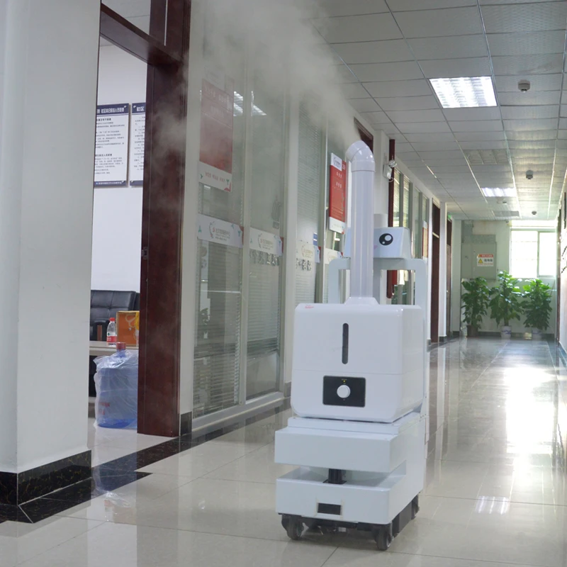 
Germ disinfection robot intelligent disinfect sterilizer fog machine mobile phone control for hotel 