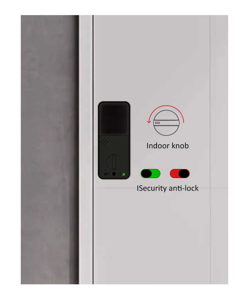 Tuya TTlock App Automatic Smart Fingerprint Door Lock with Single Latch Body Card Key Password Deadbolt Digital Door lock