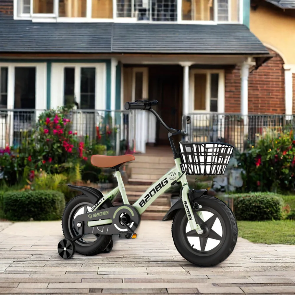 Детский стальной велосипед с обычными педалями