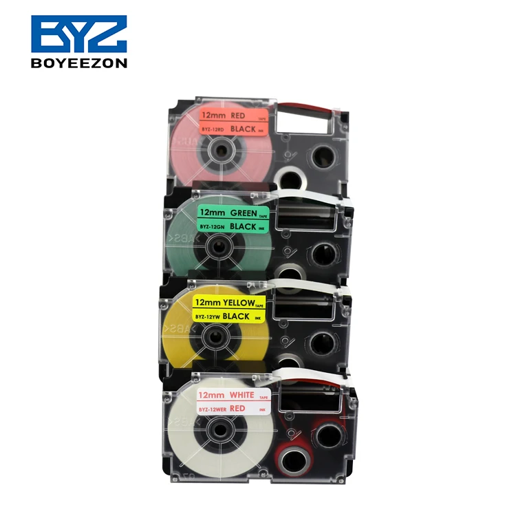 BYZ -9YW XR-9YW 9mm Black on Yellow printing tape cartridge for kl-100