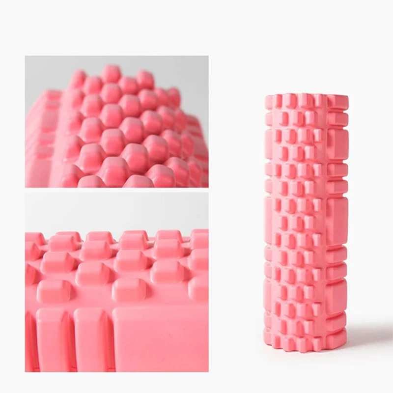 high density fitness pillar PVC/EVA hollow relax massage yoga foam roller yoga pillar