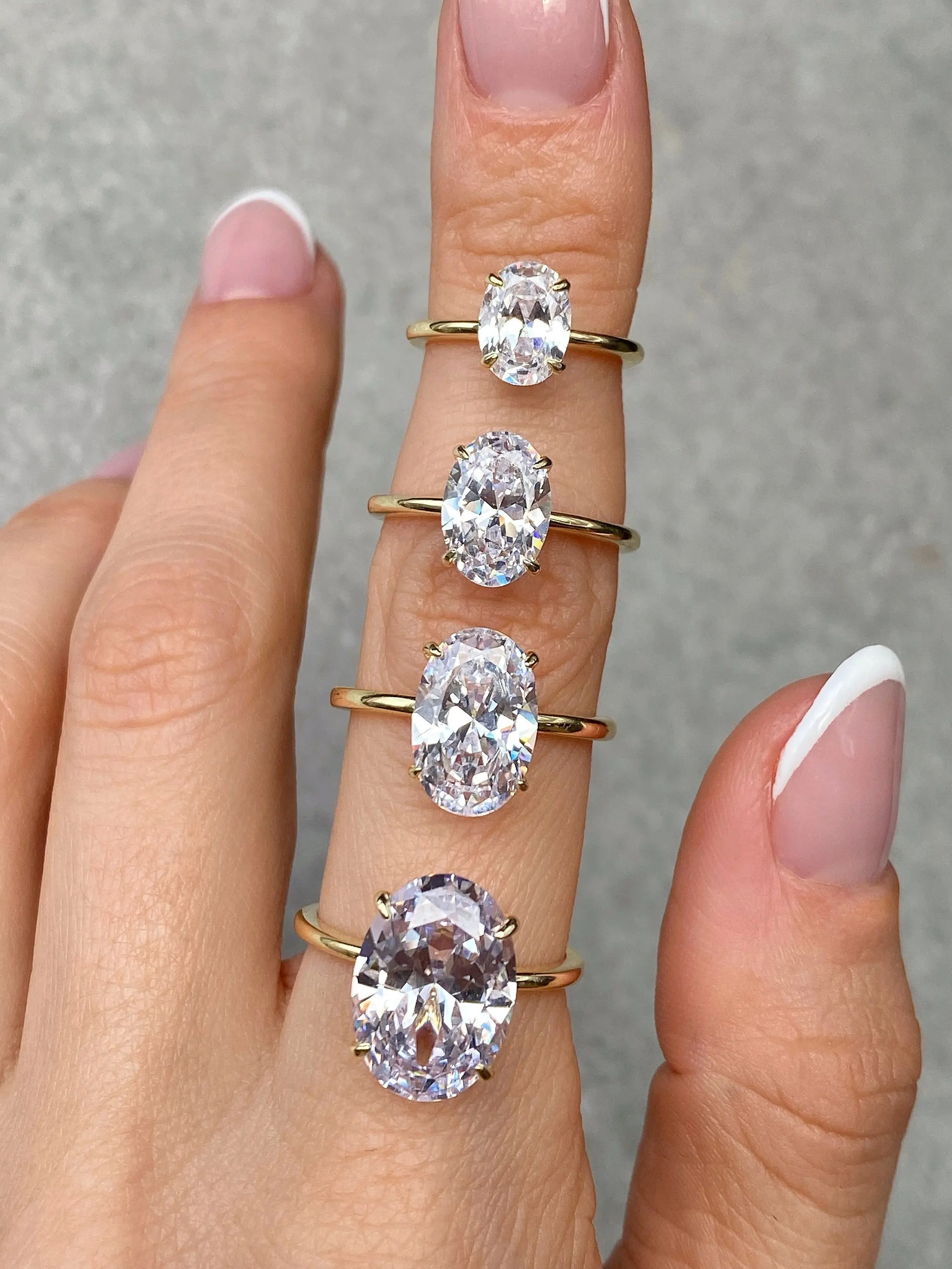 925 sterling silver solitaire diamond wedding ring 18k gold plated radiant cut gra moissanite engagement ring for women