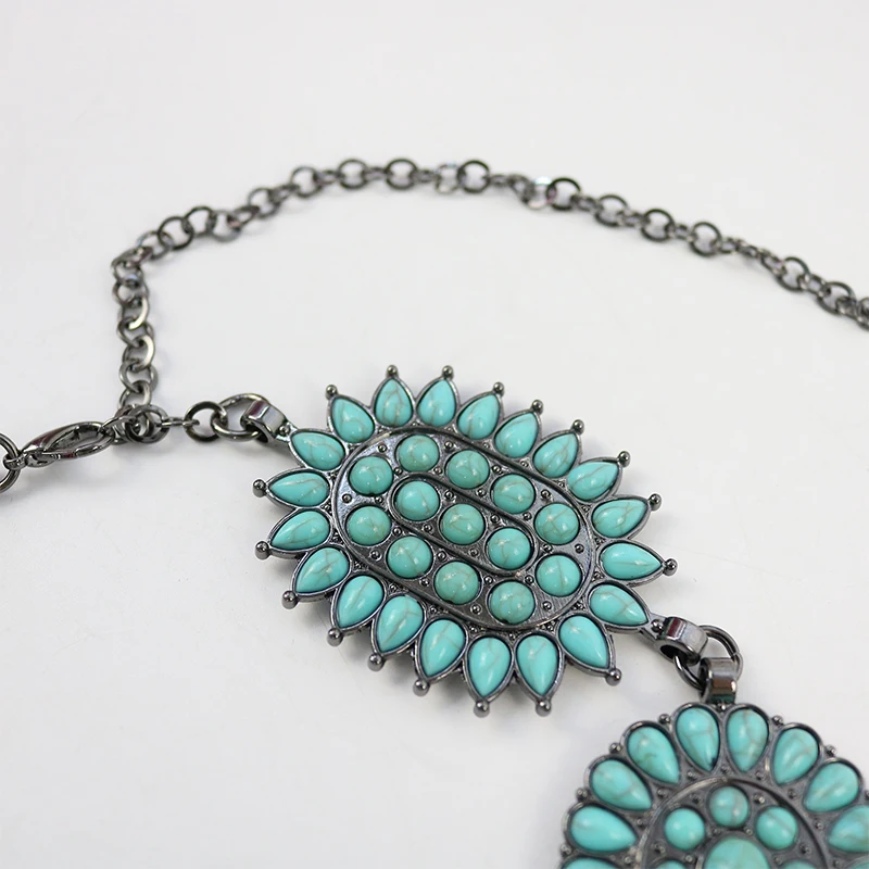 Kids Belt Chain Turquoise Fashion Children Girl Body Chain Belt Hot Sell Metal Waist Chain Belts