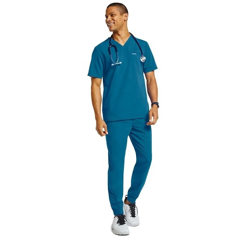 New fashion Medical Uniforms Mens Nursing Scrubs Joggers Scrubs Sets Uniforms Male and Female Scrub Sets