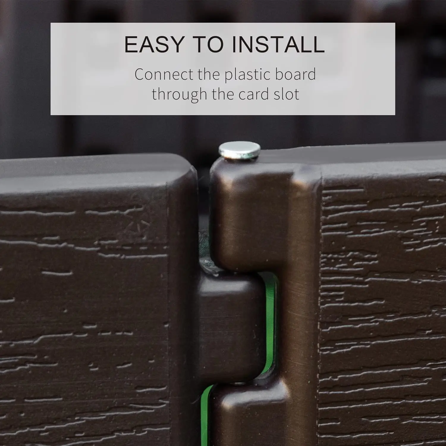 Hot Selling 6ft Rectangle plastic Raised Garden Beds, garden planter box for outdoor