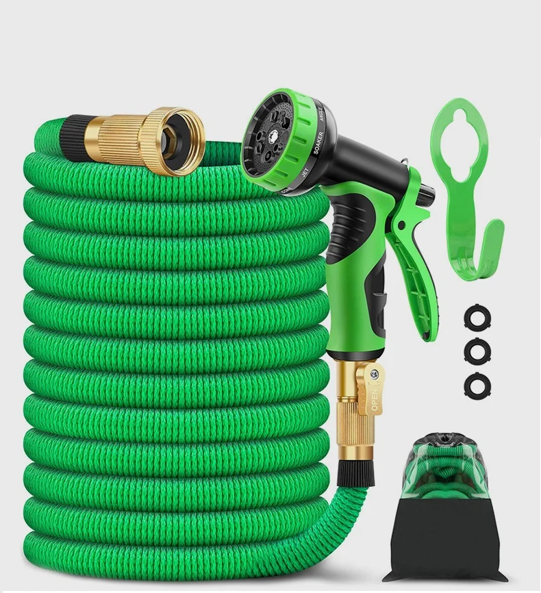 Strong Double Latex Inner Tube Magic Hosepipe Watering Spray Gun