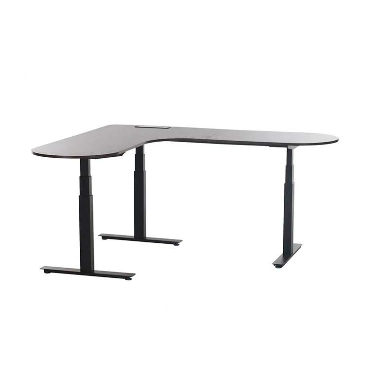 Adjustable Height Office Table Electric Sit To Stand Desk With Motor