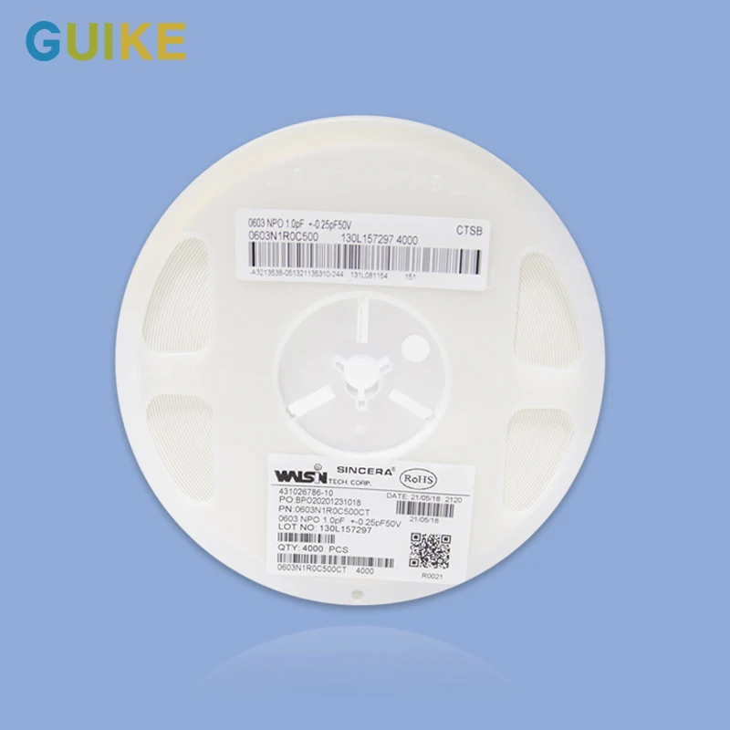 0603-1608 0.25% 1PF 50V NPO motors power fan high voltage ceramic battery running ac starting price electrolytic super capacitor