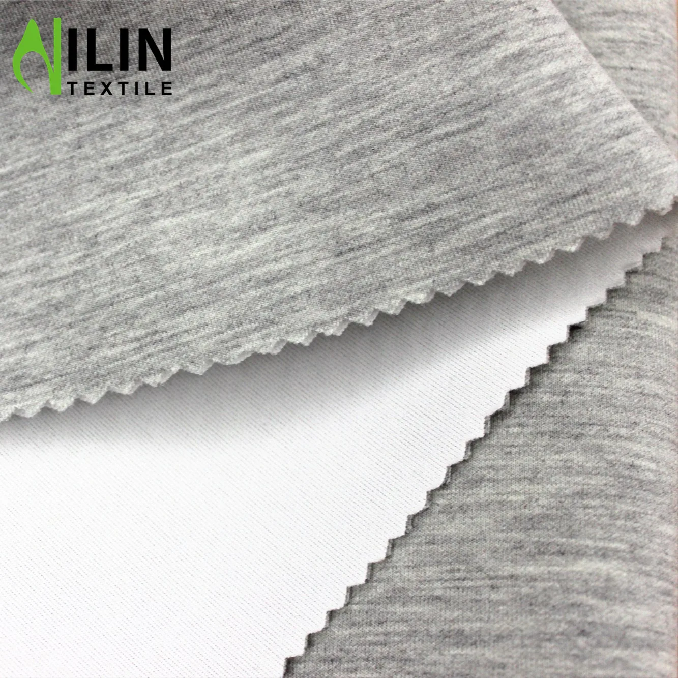 Soft and comfortable  firm fit grey melange TR fabric 3d-spacer fabric
