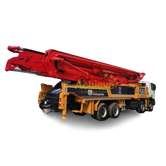 M56-5Z howo concrete pump truck mounting concrete pump used putzmeister