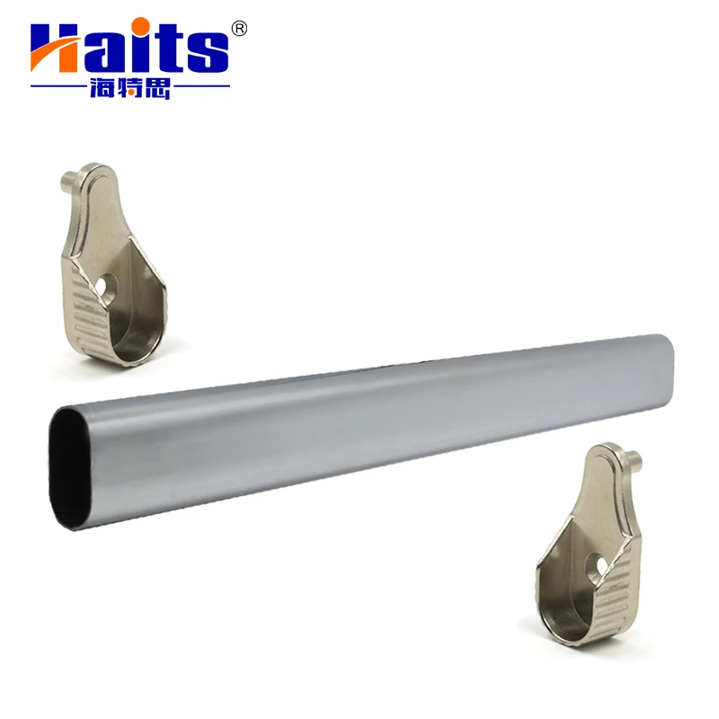 Hot Selling Wardrobe Round Tubes Wardrobe Fittings Hanging Tube Rail Iron Oval Tubes