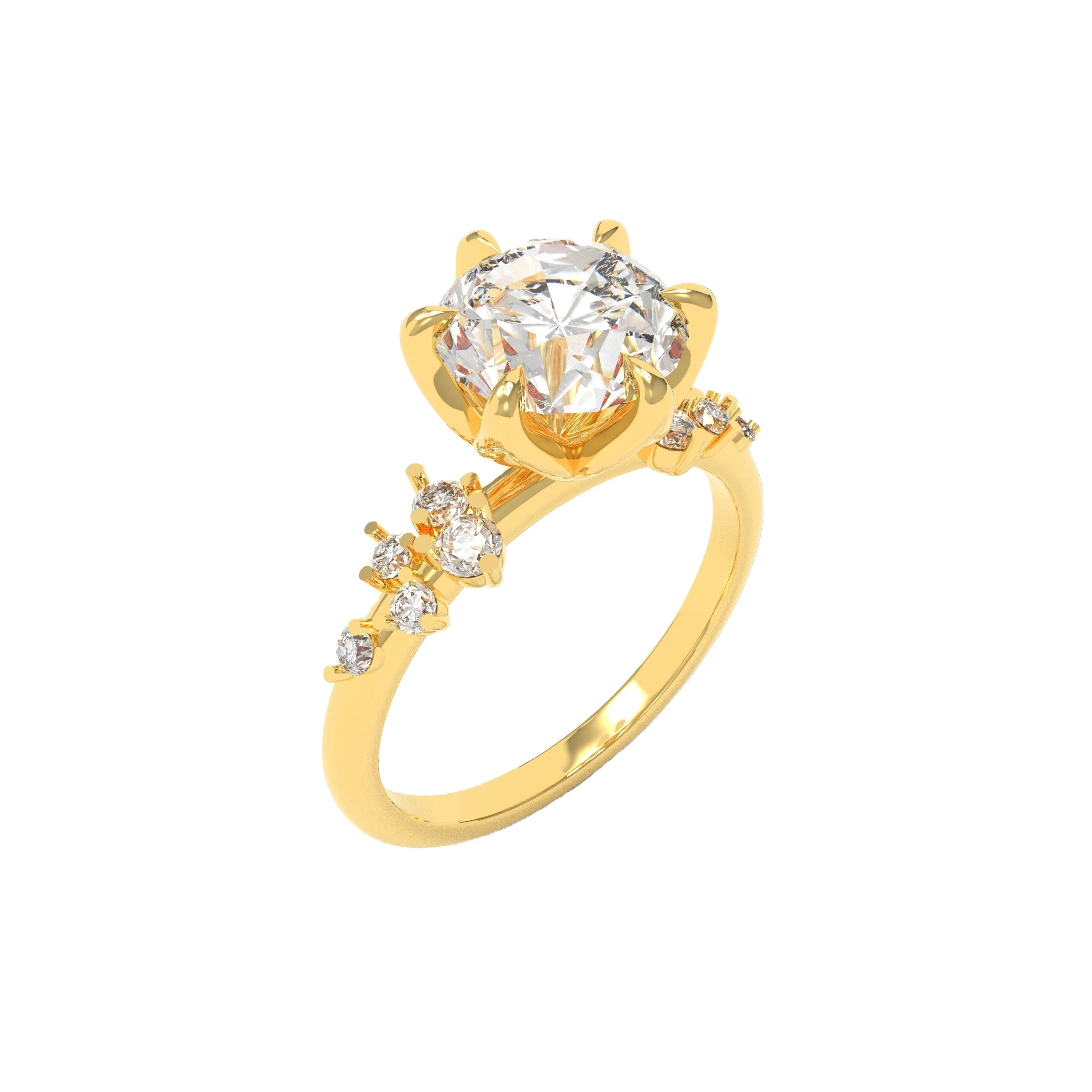 Fashionable Private Label jewelry Set Women Lab Diamond Jeweller Luxury Ring