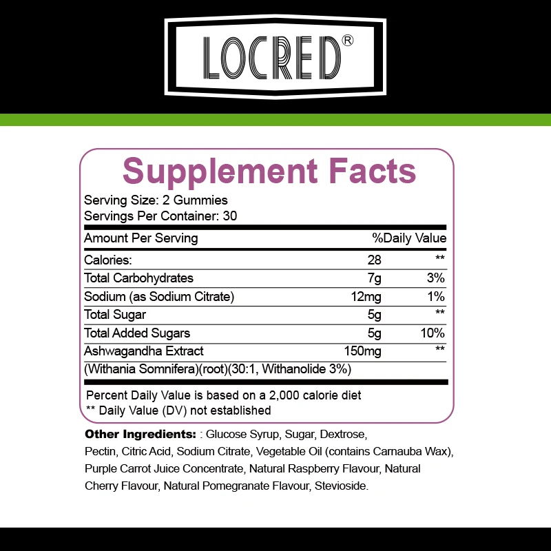 Wholesale Supplements Boost Strength Endurance Improve Immune System Adrenal Support Ashwagandha Gummy