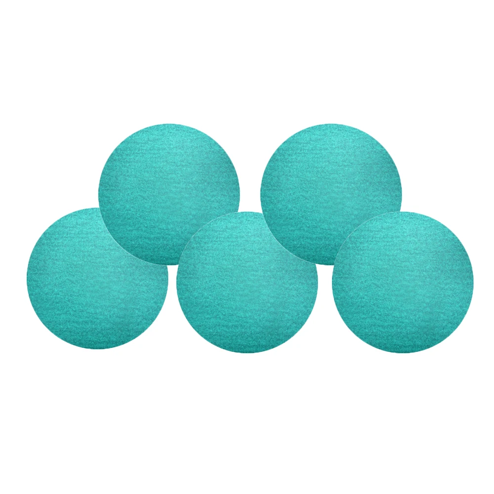 150MM SIZE Green  color Q62 aluminum oxide Abrasive hook and loop sandpaper Disc customized for metal, wood, paint