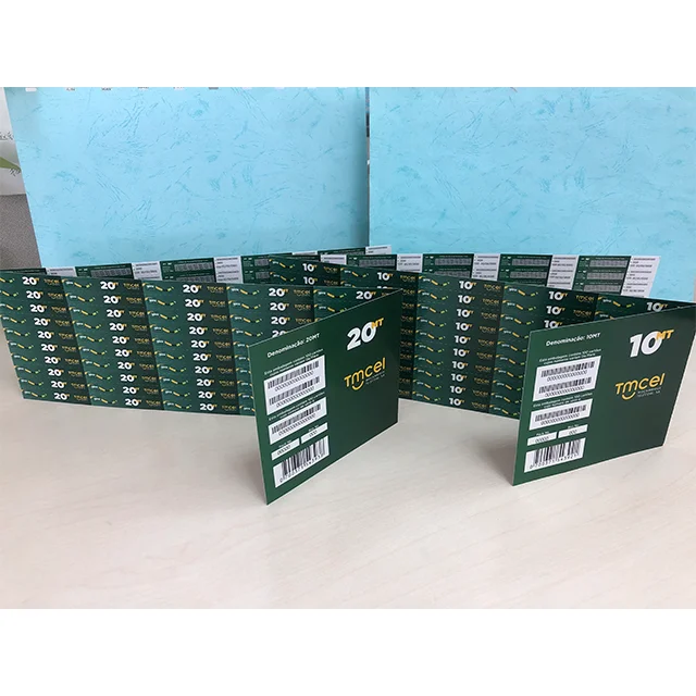 Customized EagleFly Reload Card Paper Scratch Card Top Up Card  Recharge Voucher Top Up Voucher Prepaid Voucher