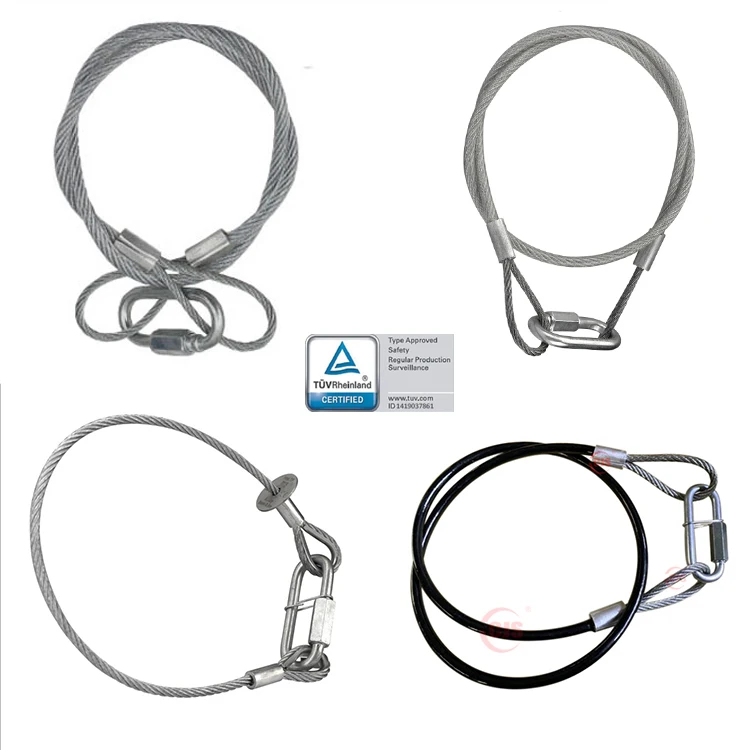 Exhibition Party black silver Ceiling Hook stage truss Hanging System Safety Cable Truss accessories rope